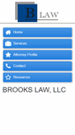 Mobile Screenshot of lbrookslaw.com